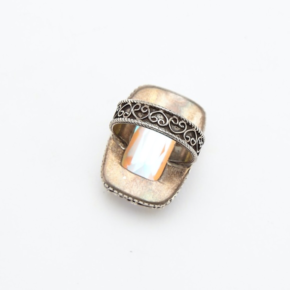 Estate Antique Statement Ring Sterling Silver - Picture 4 of 5